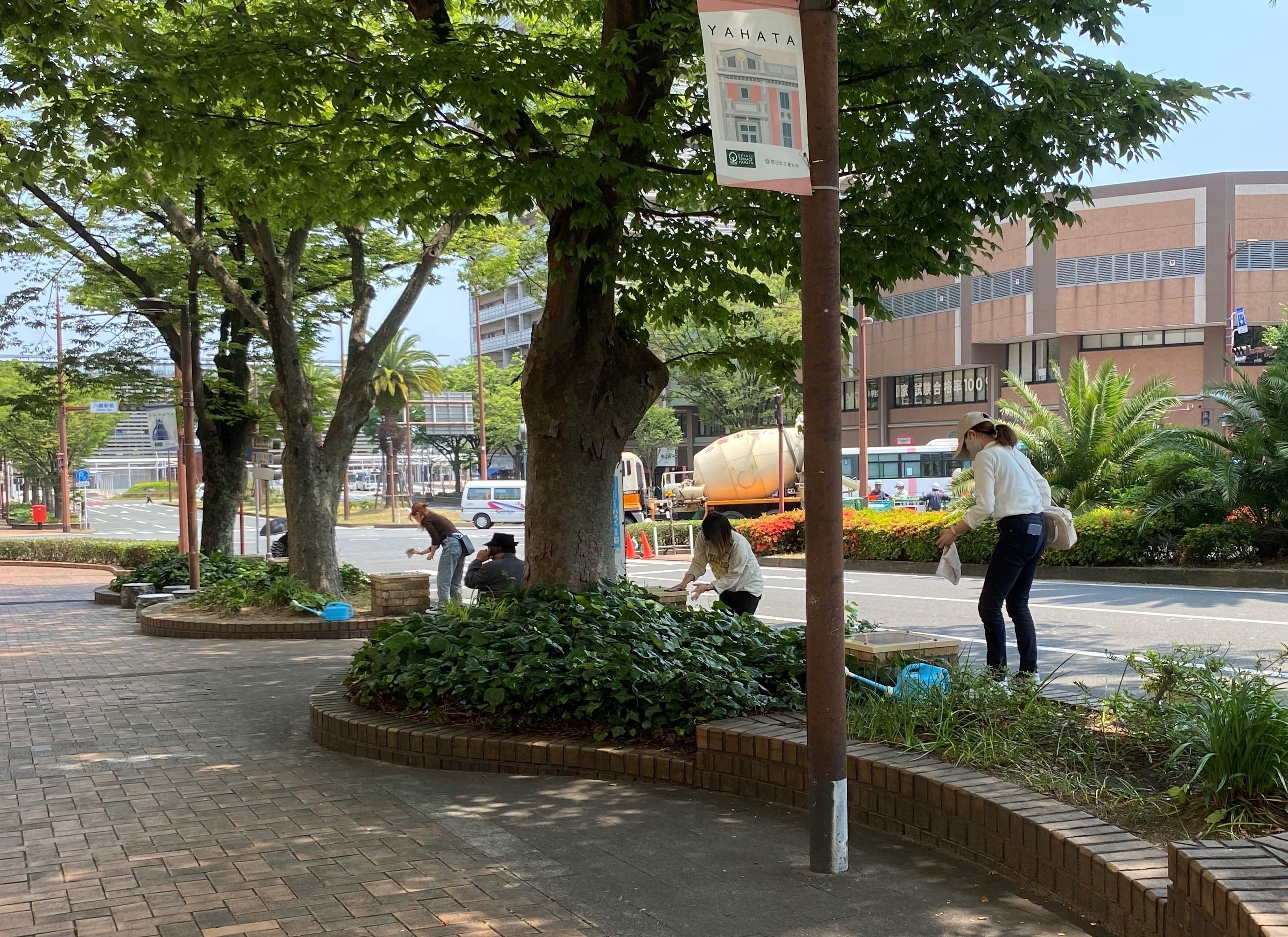 八幡駅前周辺がきれいになりました お知らせ さわらびガーデンモール八幡